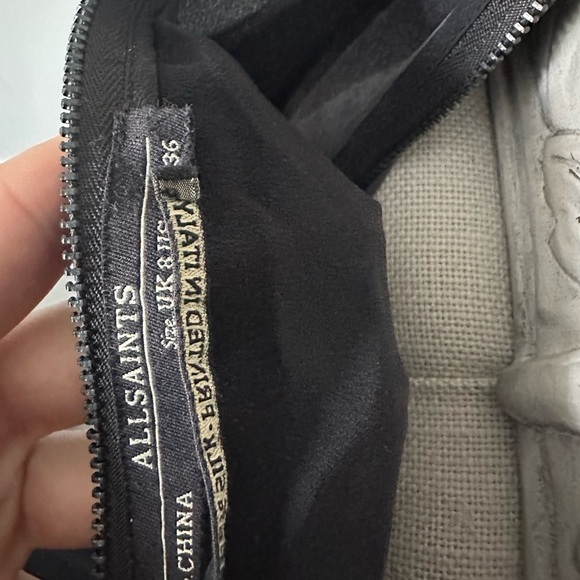 All Saints Black and Multicolor Abstract 100% Silk Printed in Italy Dress - Picture 3 of 3